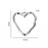 Stainless Steel Love Irregular Heart Electroplated Handmade Jewelry Accessories Pendant