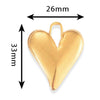 Stainless Steel Love Irregular Heart Electroplated Handmade Jewelry Accessories Pendant