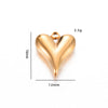Stainless Steel Love Irregular Heart Electroplated Handmade Jewelry Accessories Pendant