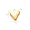 Stainless Steel Love Irregular Heart Electroplated Handmade Jewelry Accessories Pendant