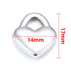Stainless Steel Love Lock And Heart Shape Jewelry Diy Polished Vacuum Electroplated Pendant For Necklace Bracelet Waist Chain