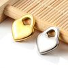 Stainless Steel Love Lock And Heart Shape Jewelry Diy Polished Vacuum Electroplated Pendant For Necklace Bracelet Waist Chain