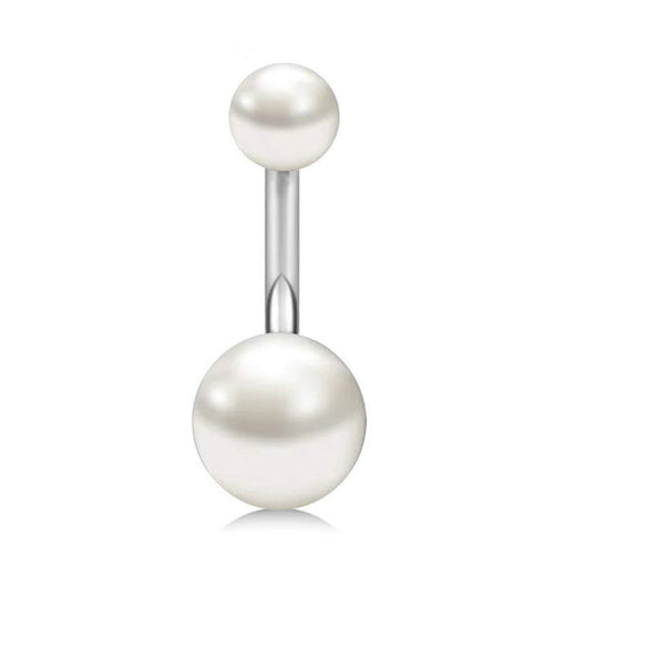 Stainless Steel Love Navel Ring Body Piercing Jewelry With Flower Pattern