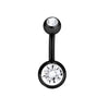 Stainless Steel Love Navel Ring Body Piercing Jewelry With Flower Pattern