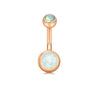 Stainless Steel Love Navel Ring Body Piercing Jewelry With Flower Pattern