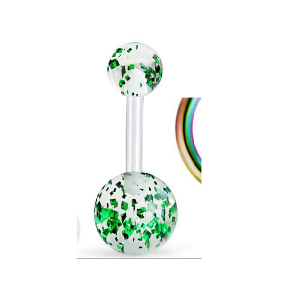 Stainless Steel Love Navel Ring Body Piercing Jewelry With Flower Pattern