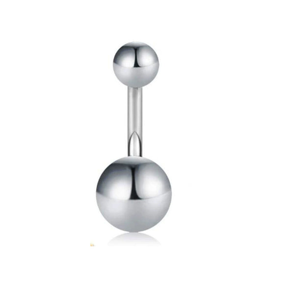 Stainless Steel Love Navel Ring Body Piercing Jewelry With Flower Pattern