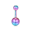 Stainless Steel Love Navel Ring Body Piercing Jewelry With Flower Pattern