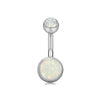 Stainless Steel Love Navel Ring Body Piercing Jewelry With Flower Pattern