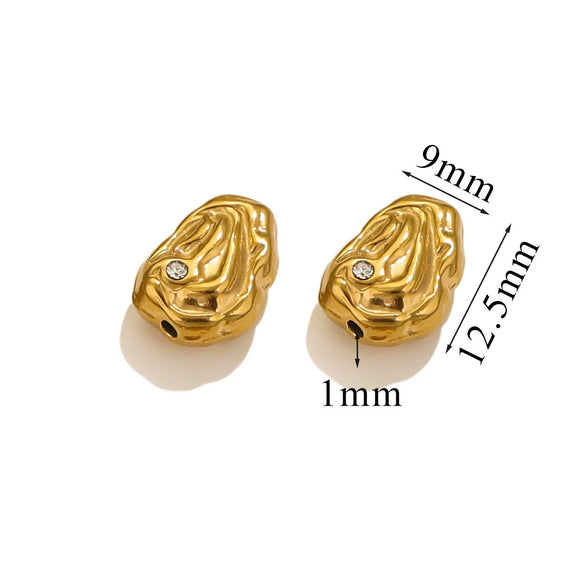 Stainless Steel Love Pattern Hollow Heart Bead Bracelet Jewelry Accessories With Crystal Diamond Zirconium Casting Process