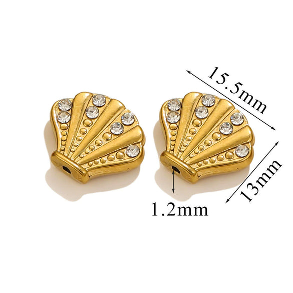 Stainless Steel Love Pattern Hollow Heart Bead Bracelet Jewelry Accessories With Crystal Diamond Zirconium Casting Process