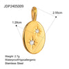 Stainless Steel Love Pendant Accessories With Electroplating Treatment