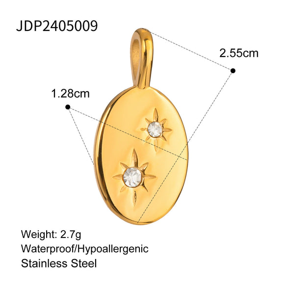 Stainless Steel Love Pendant Accessories With Electroplating Treatment