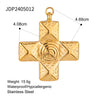 Stainless Steel Love Pendant Accessories With Electroplating Treatment