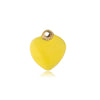 Stainless Steel Love Pendant Macaron Style Geometric Dripping Oil Peach Heart Women's Necklace Pendant