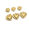 Stainless Steel Love Pendant Vacuum Electroplated Diy Couple Necklace