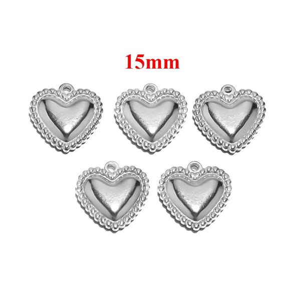Stainless Steel Love Pendant Vacuum Electroplated Diy Couple Necklace