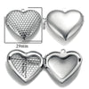 Stainless Steel Love Photo Box Pendant With Vintage Embossed Pattern And Electroplating For Necklace Jewelry Accessories
