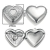 Stainless Steel Love Photo Box Pendant With Vintage Embossed Pattern And Electroplating For Necklace Jewelry Accessories