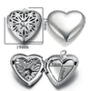 Stainless Steel Love Photo Box Pendant With Vintage Embossed Pattern And Electroplating For Necklace Jewelry Accessories