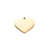 Stainless Steel Love Shape Jewelry Accessories Singlesided Polished Brushed Electroplated Diy Necklace Bracelet Pendant