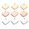 Stainless Steel Love Shape Jewelry Accessories Singlesided Polished Brushed Electroplated Diy Necklace Bracelet Pendant