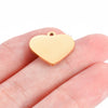 Stainless Steel Love Shape Jewelry Accessories Singlesided Polished Brushed Electroplated Diy Necklace Bracelet Pendant