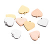 Stainless Steel Love Shape Jewelry Accessories Singlesided Polished Brushed Electroplated Diy Necklace Bracelet Pendant