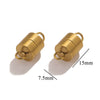Stainless Steel Love Shape Magnetic Buckle Pendant Leather Bracelet Jewelry Making Accessories With Electroplating
