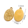 Stainless Steel Love Shape Tarot Sun Star Inspired Electroplated Necklace Pendant Jewelry Accessories