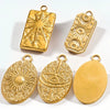 Stainless Steel Love Shape Tarot Sun Star Inspired Electroplated Necklace Pendant Jewelry Accessories