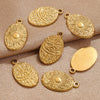 Stainless Steel Love Shape Tarot Sun Star Inspired Electroplated Necklace Pendant Jewelry Accessories