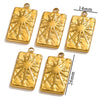 Stainless Steel Love Shape Tarot Sun Star Inspired Electroplated Necklace Pendant Jewelry Accessories