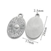 Stainless Steel Love Shape Tarot Sun Star Inspired Electroplated Necklace Pendant Jewelry Accessories