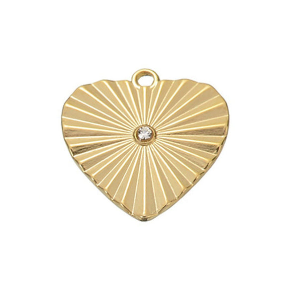 Stainless Steel Love Shaped Oil Pressure Pleated Pattern Tag Pendant Electroplated Bracelet Necklace Accessories