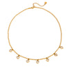 Stainless Steel Love Zircon Electroplated Bracelet And Necklace With Heart Water Drop Bell Patterns For Women
