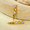 Stainless Steel Love Zircon Tassel Earrings Electroplated Minimalist Style For Women