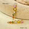 Stainless Steel Love Zircon Tassel Earrings Electroplated Minimalist Style For Women