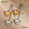 Stainless Steel Loveshaped Geometric Fashion Electroplated Women's Earrings