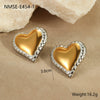 Stainless Steel Loveshaped Geometric Fashion Electroplated Women's Earrings