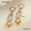 Stainless Steel Loveshaped Geometric Fashion Electroplated Women's Earrings