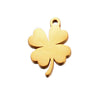 Stainless Steel Lucky Grass Crown Whale Dolphin Moon Polished Electroplated Diy Jewelry Pendant Accessories