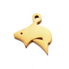 Stainless Steel Lucky Grass Crown Whale Dolphin Moon Polished Electroplated Diy Jewelry Pendant Accessories