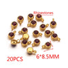 Stainless Steel Lucky Stone Pendant With Dragon Pattern And Gold Electroplating For Diy Jewelry