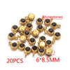 Stainless Steel Lucky Stone Pendant With Dragon Pattern And Gold Electroplating For Diy Jewelry