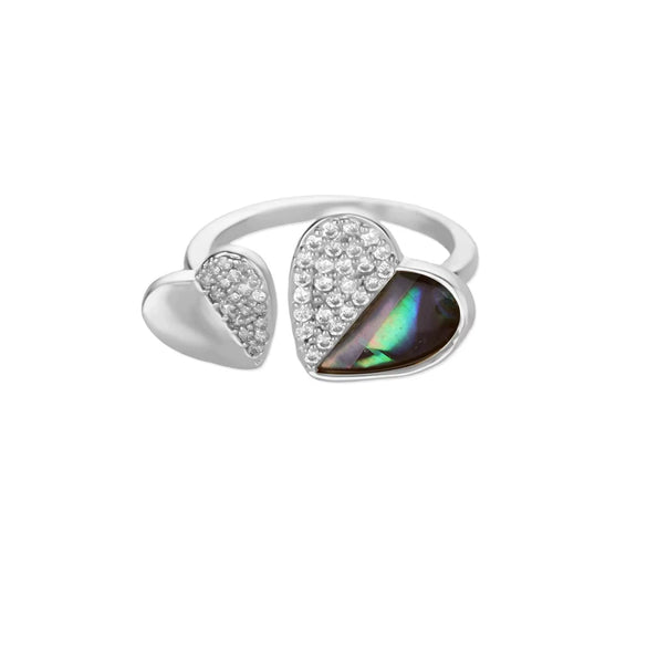 Stainless Steel Luxury Women's Ring With Colorful Enamel Sunflower And Drop Shape Electroplated