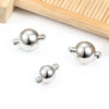 Stainless Steel Magnet Buckle Jewelry Accessories For Necklace And Bracelet Round Shape Mirror Polished