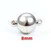 Stainless Steel Magnet Buckle Jewelry Accessories For Necklace And Bracelet Round Shape Mirror Polished
