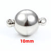 Stainless Steel Magnet Buckle Jewelry Accessories For Necklace And Bracelet Round Shape Mirror Polished