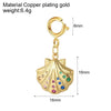 Stainless Steel Marine Life Fashion Pendant With Furnace Vacuum Plating And 18K Gold Color Preservation